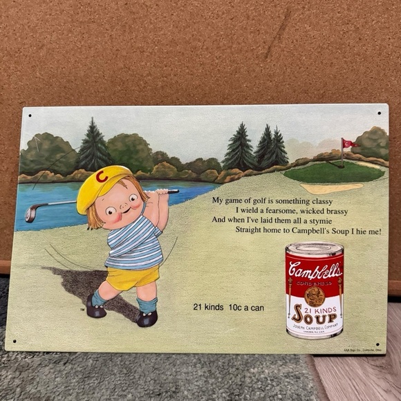 1993 Campbell’s Soup Sign #20 Golf AAA Vintage - Picture 3 of 11